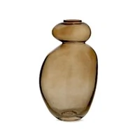 Vaso Decorativo em Vidro Fumê