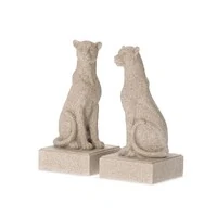 Aparador de Livros Leopardo em Polirresina