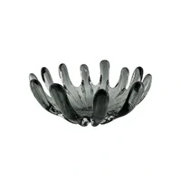 Centro de Mesa Decorativo em Vidro Fumê Estilo Murano