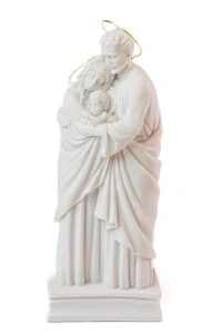 Imagem Sagrada Família com Auréola Ouro 27Cm