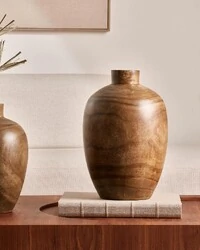 Vaso Decorativo em Madeira