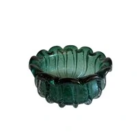 Centro de Mesa Estilo Murano Verde