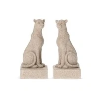 Aparador de Livros Leopardo em Polirresina