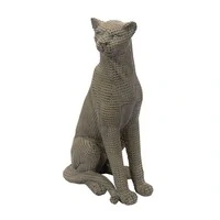 Escultura Decorativa Pantera Sentada