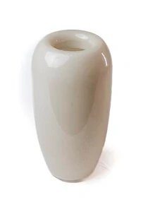 Vaso Decorativo em Vidro Cinza Claro