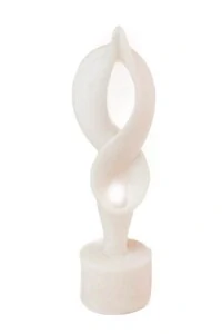 Escultura Decorativa Forma Abstrata em Resina