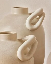 Vaso Decorativo em Cerâmica com Alça