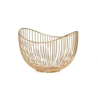 Centro de Mesa em Metal Aramado Dourado