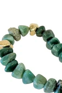 Colar Decorativo em Quartzo Verde e Tassel