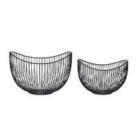 Centro de Mesa em Metal Aramado Preto