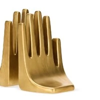 Aparador de Livros Mãos Unidas em Polirresina