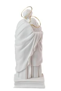 Imagem Sagrada Família com Auréola Ouro 27Cm