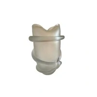 Vaso Decorativo em Vidro Fosco Estilo Murano