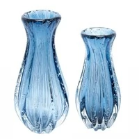 Vaso Decorativo Estilo Murano Azul