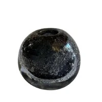 Vaso Decorativo em Vidro Estilo Murano Preto