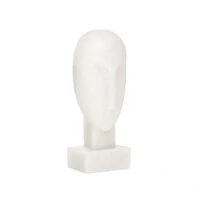 Escultura Face em Polirresina Branca