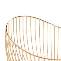 Centro de Mesa em Metal Aramado Dourado