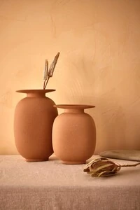 Vaso Decorativo Terracota em Cerâmica