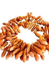 Colar Decorativo em Resina Terracota e Chapa de Ágata