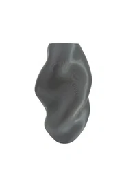 Vaso Decorativo Amassado Prata – por Anna Machado