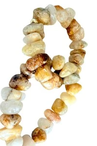 Colar Decorativo em Citrino e Chapa de Ágata