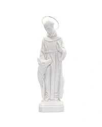 Imagem Decorativa de São Francisco com Auréola Dourada