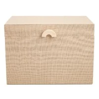 Caixa Decorativa em MDF com Revestimento em Linho