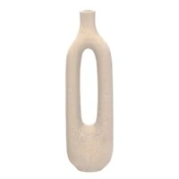 Vaso Decorativo em Cerâmica Off-White – Vazado