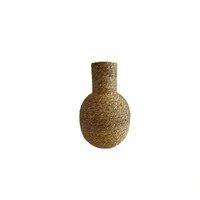 Vaso Decorativo em Palha Trançada