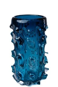 Vaso Decorativo Azul Estilo Murano