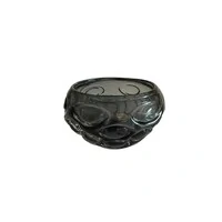 Vaso Decorativo em Vidro Estilo Murano Fumê