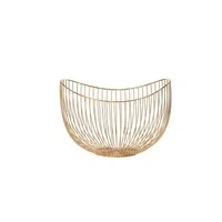 Centro de Mesa em Metal Aramado Dourado