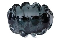 Cachepot Decorativo Estilo Murano Fumê