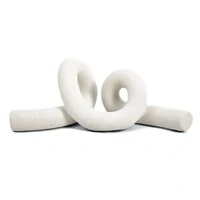 Escultura Decorativa Torcida em Cerâmica