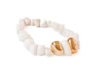 Colar de Mesa Decorativo em Quartzo Branco