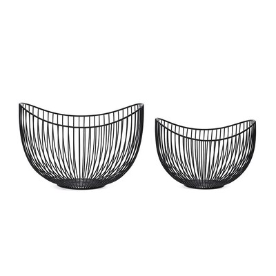 FotoCentro de Mesa em Metal Aramado Preto