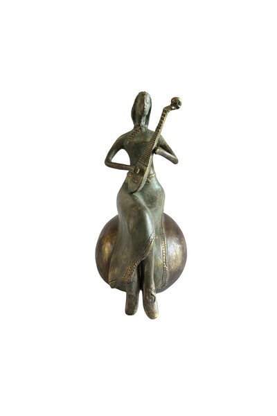 Foto Escultura Decorativa Musicista