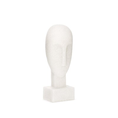 FotoEscultura Face em Polirresina Branca