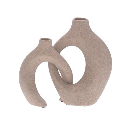 FotoKit de Vasos Decorativos Entrelaçados em Polirresina