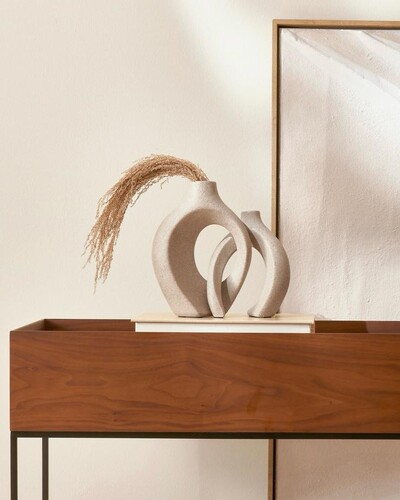 Foto Kit de Vasos Decorativos Entrelaçados em Polirresina