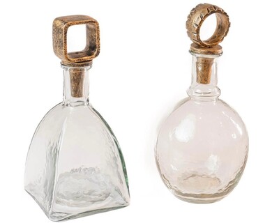 FotoGarrafa em Vidro com Tampa em Metal