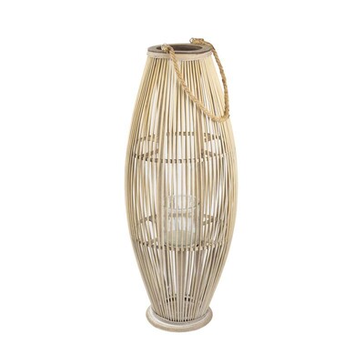 Foto Lanterna em Rattan com Alça de Corda