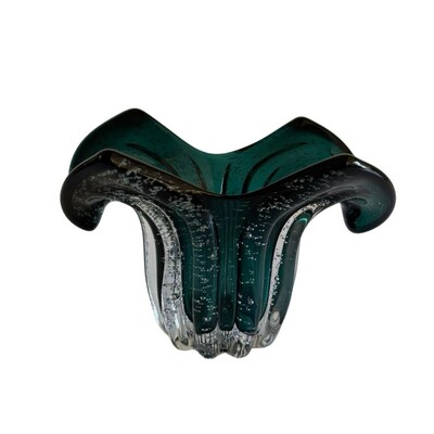 Foto Vaso Decorativo Estilo Murano Verde Escuro
