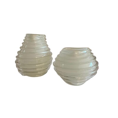 FotoVaso Decorativo em Vidro Estilo Murano Pérola