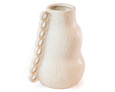 FotoVaso Decorativo Branco em Cerâmica