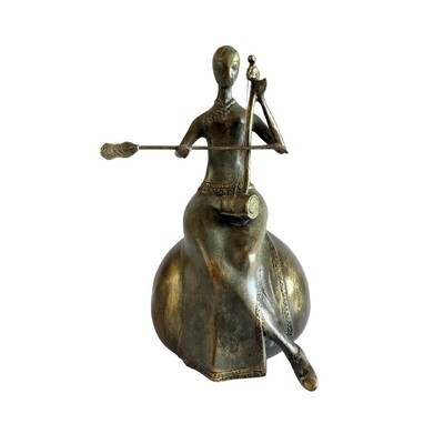 Foto Escultura Decorativa Musicista