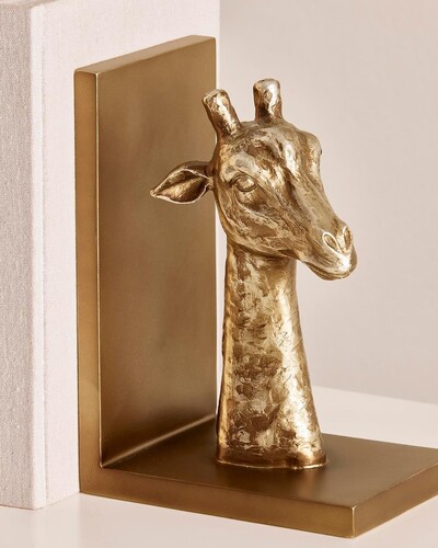 FotoAparador de Livros Girafinhas Dourado