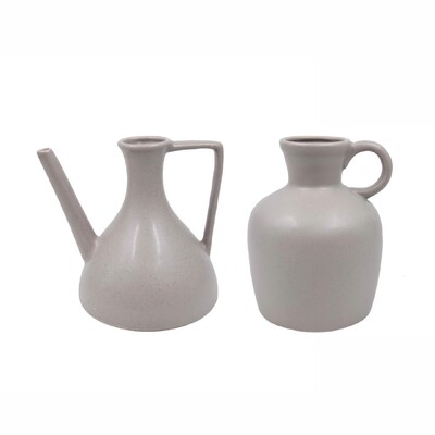 FotoVaso Decorativo em Cerâmica Cinza