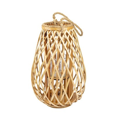 Foto Lanterna em Rattan com Alça de Corda