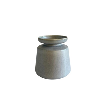 Foto Vaso Decorativo em Cerâmica Cinza